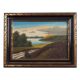 Painting „The Landscape with Hills”, Scandinavian design, 1970s, by V. Kier
