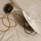 Chandelier workshop metal enamelled porcelain base