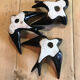 Lot de 3 hirondelles en céramique