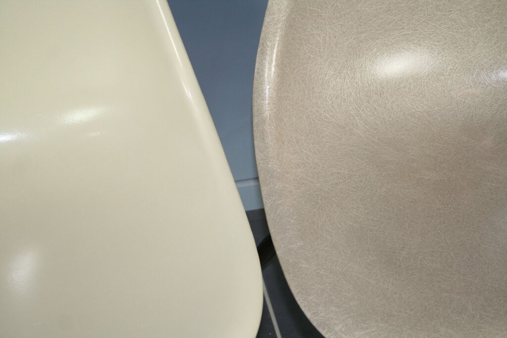 Lot 4 chaises dsw fibre Eames Herman miller vintage