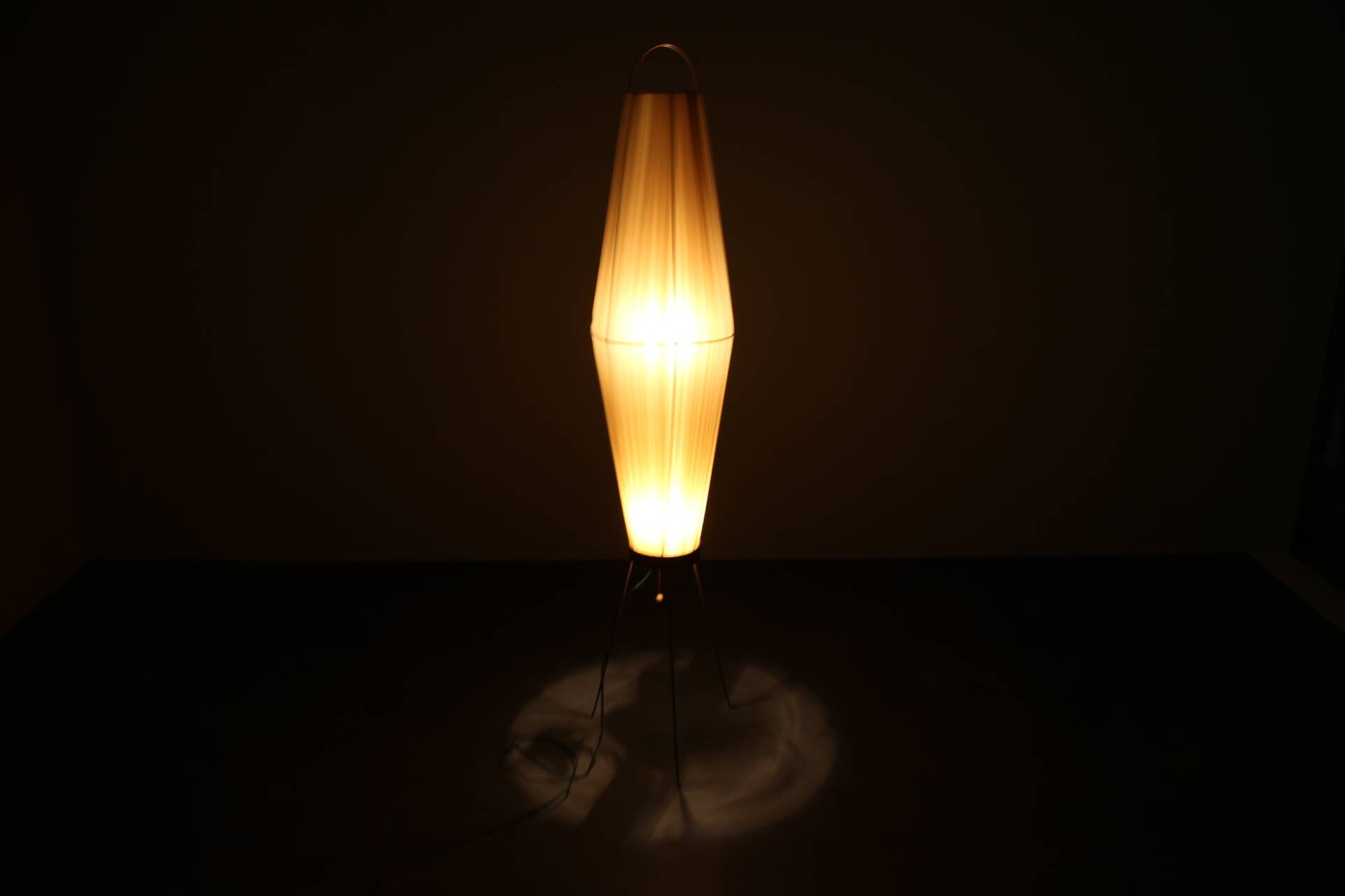 Large "rocket" floor lamp from the 1970s, Czechoslovakia