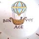 Plate decoration with balloon earthenware Hadancourt