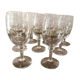 Set of 9 crystal glasses from the Napoleon III period