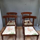 Series of 4 mahogany chairs