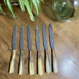 PRODUCT BHV - Set of 6 small vintage horn knives