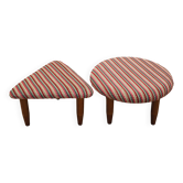 2 repose-pieds danois, années 1990