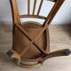 Vintage bistro chair in patinated blonde beech