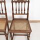 Chaises cannées, style Louis XIII