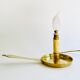 Candlestick lamp, fabric cable, flame bulb