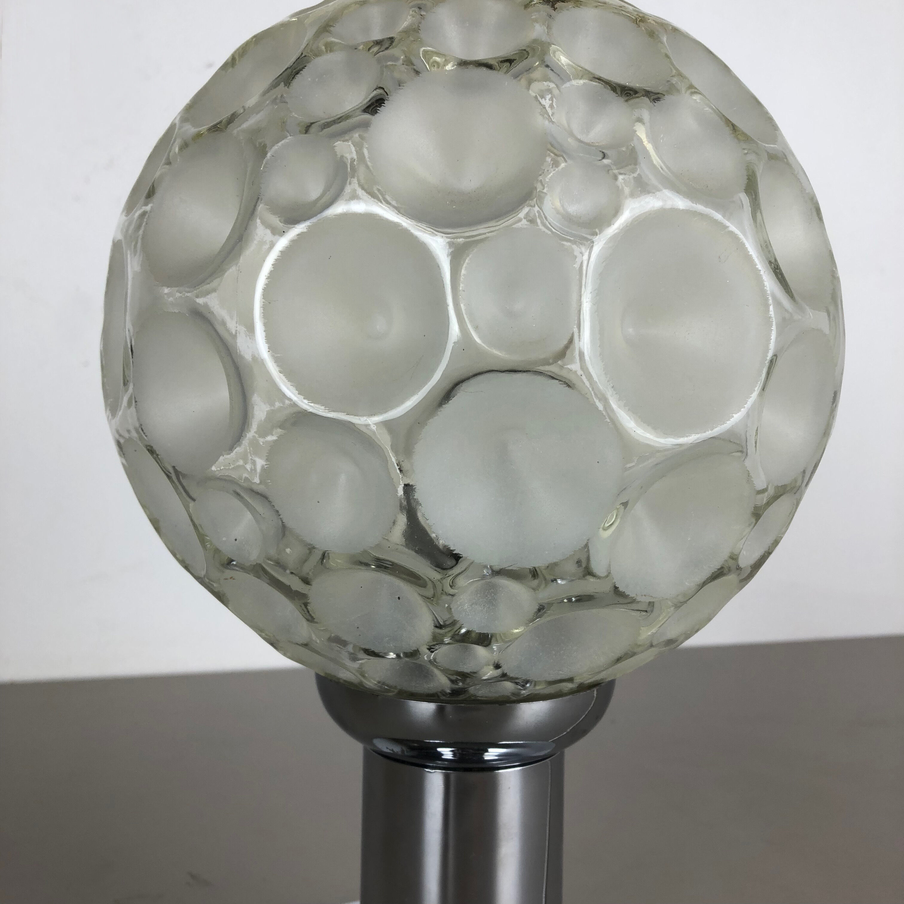 Modernist sputnik chromed table light, Germany, 1970s