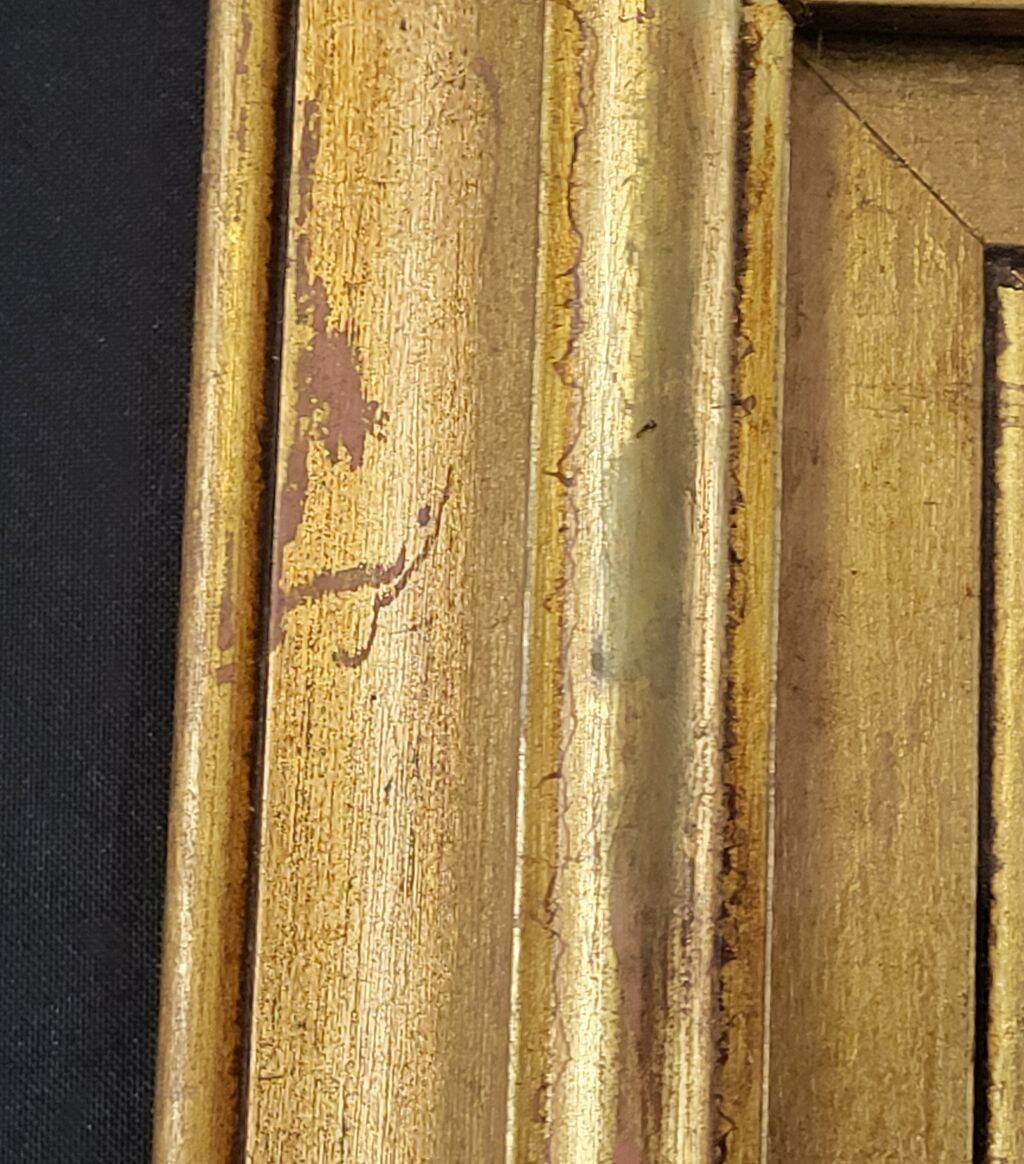 Œuvre originale Peinture Cadre doré Huile sur carton