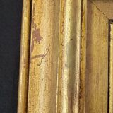 Œuvre originale Peinture Cadre doré Huile sur carton