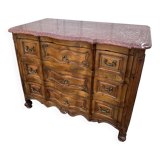 Commode à L’anguille En Noyer, Style Louis XV, Début XIXe