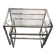 Nested tables in chrome metal and glass, Italy circa 1970.