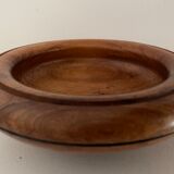 Empty round pocket of double-shack teak
