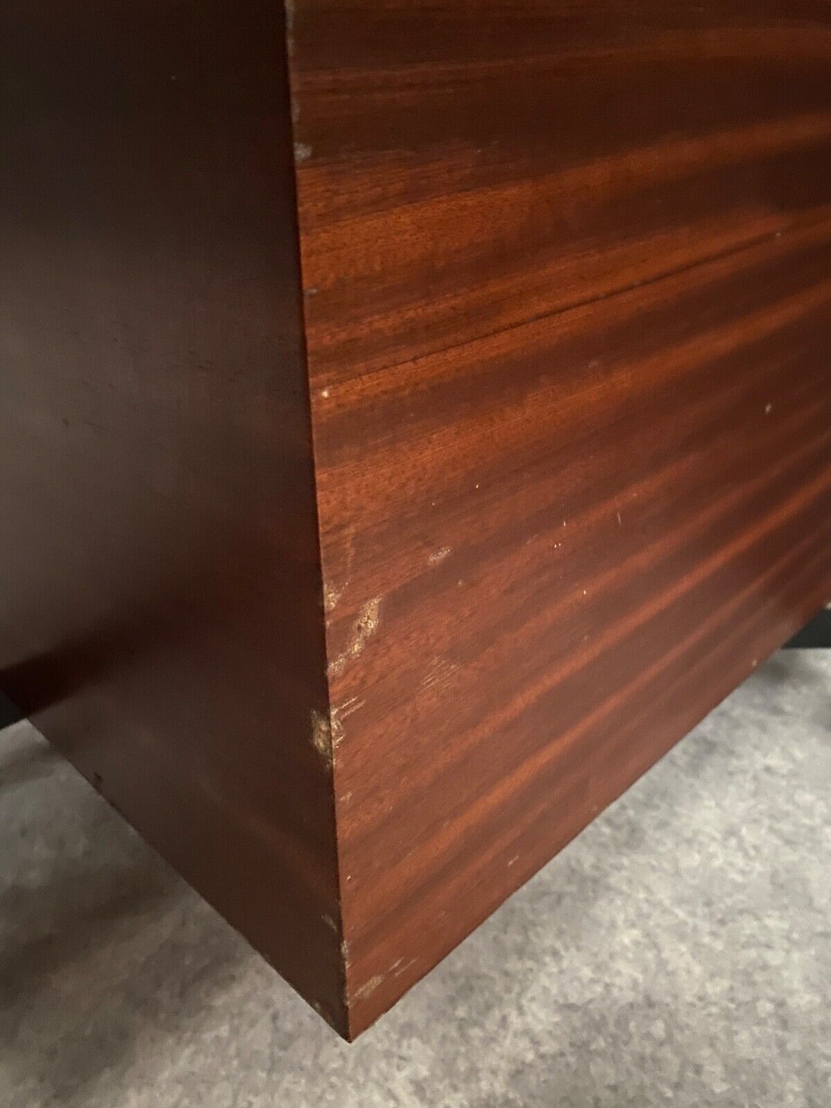 Office cm 172 Pierre Paulin in mahogany and metal circa 1960