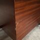 Office cm 172 Pierre Paulin in mahogany and metal circa 1960