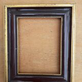 Lot of 3 old gilded and black frames
