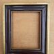 Lot of 3 old gilded and black frames