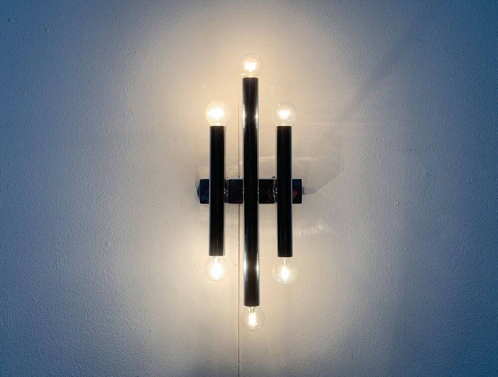 Chrome Wall Light Mid-Century Space Age