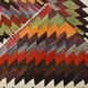 Tapis kilim géométrique multicolore – Explosion de motifs et de caractère
