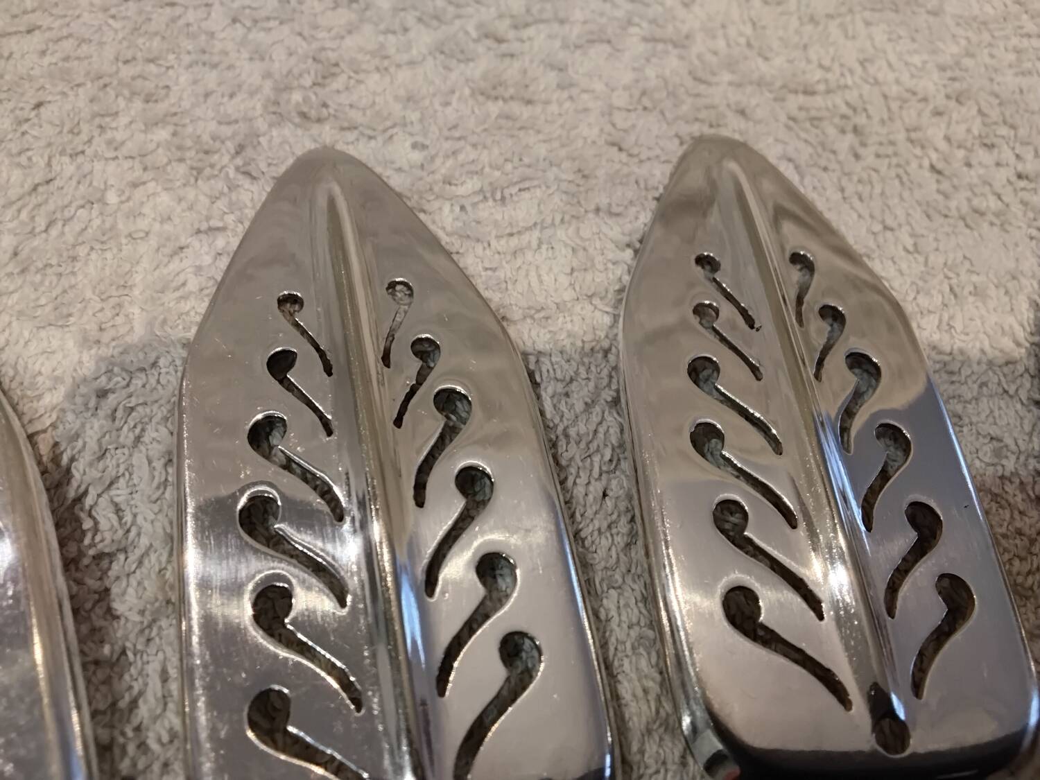 4 silver-plated absinthe spoons by Christofle, 17.5cm