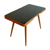 Table basse en opaline noire travail tchèque