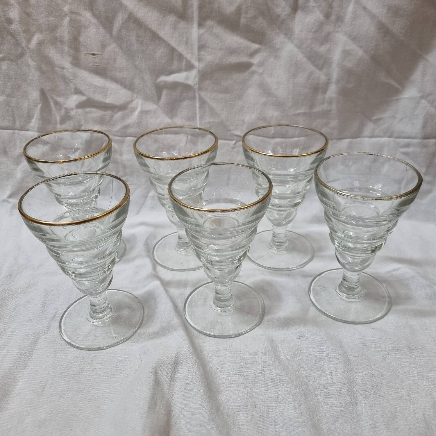 6 bistro glasses 1920
