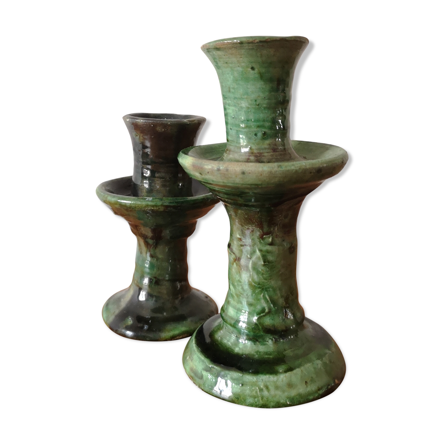 Tamgroute ceramic candlesticks