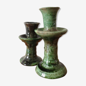 Tamgroute ceramic candlesticks