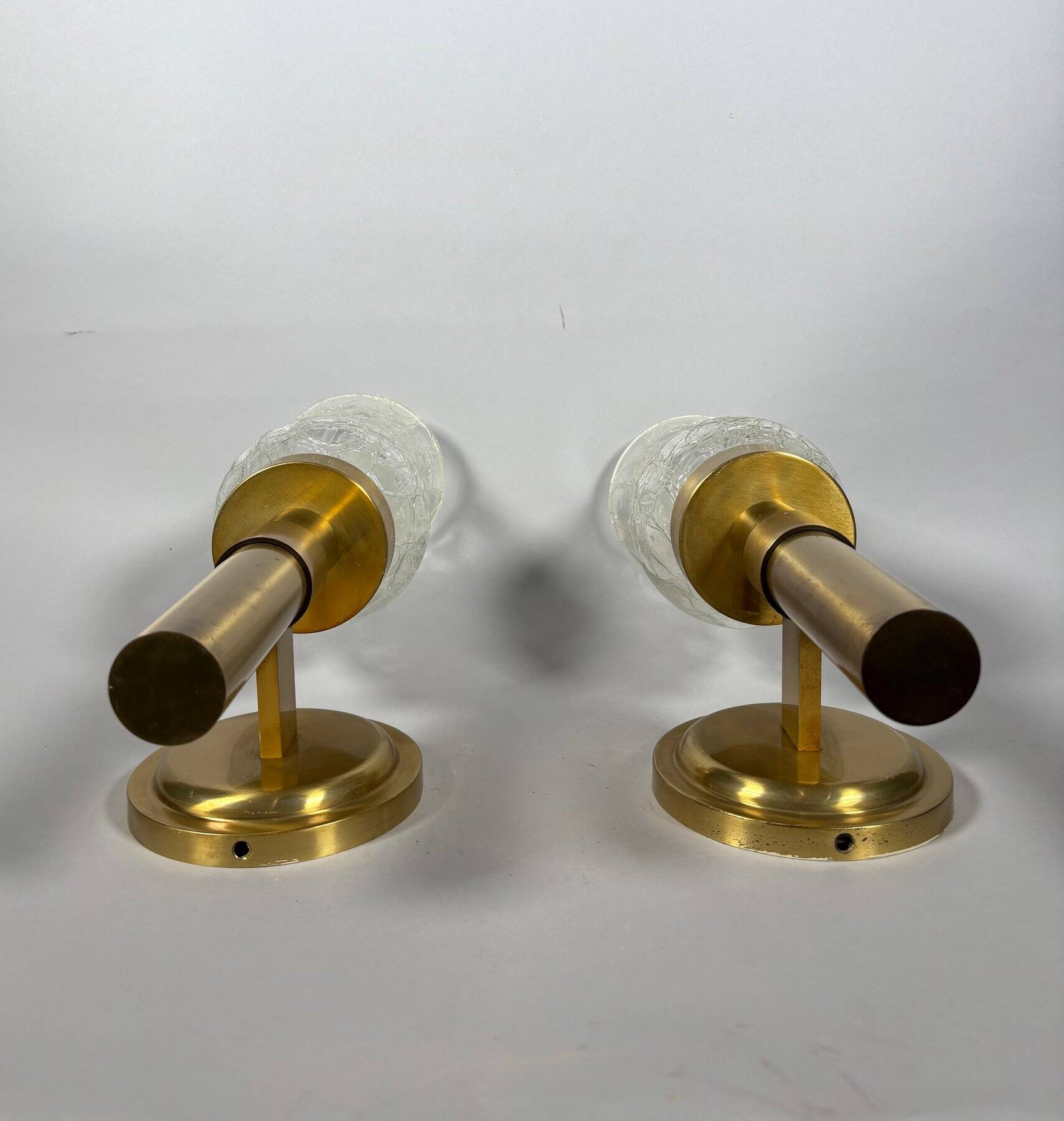 Jean PERZEL (1892 - 1986) Pair of modernist wall lights circa 1960 20th century
