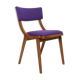 Mid-Century Modern Bumerang Chair, Purple Wool, Poland, 1960s