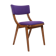 Mid-Century Modern Bumerang Chair, Purple Wool, Poland, 1960s