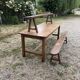 Large oak farmhouse table 3.18m