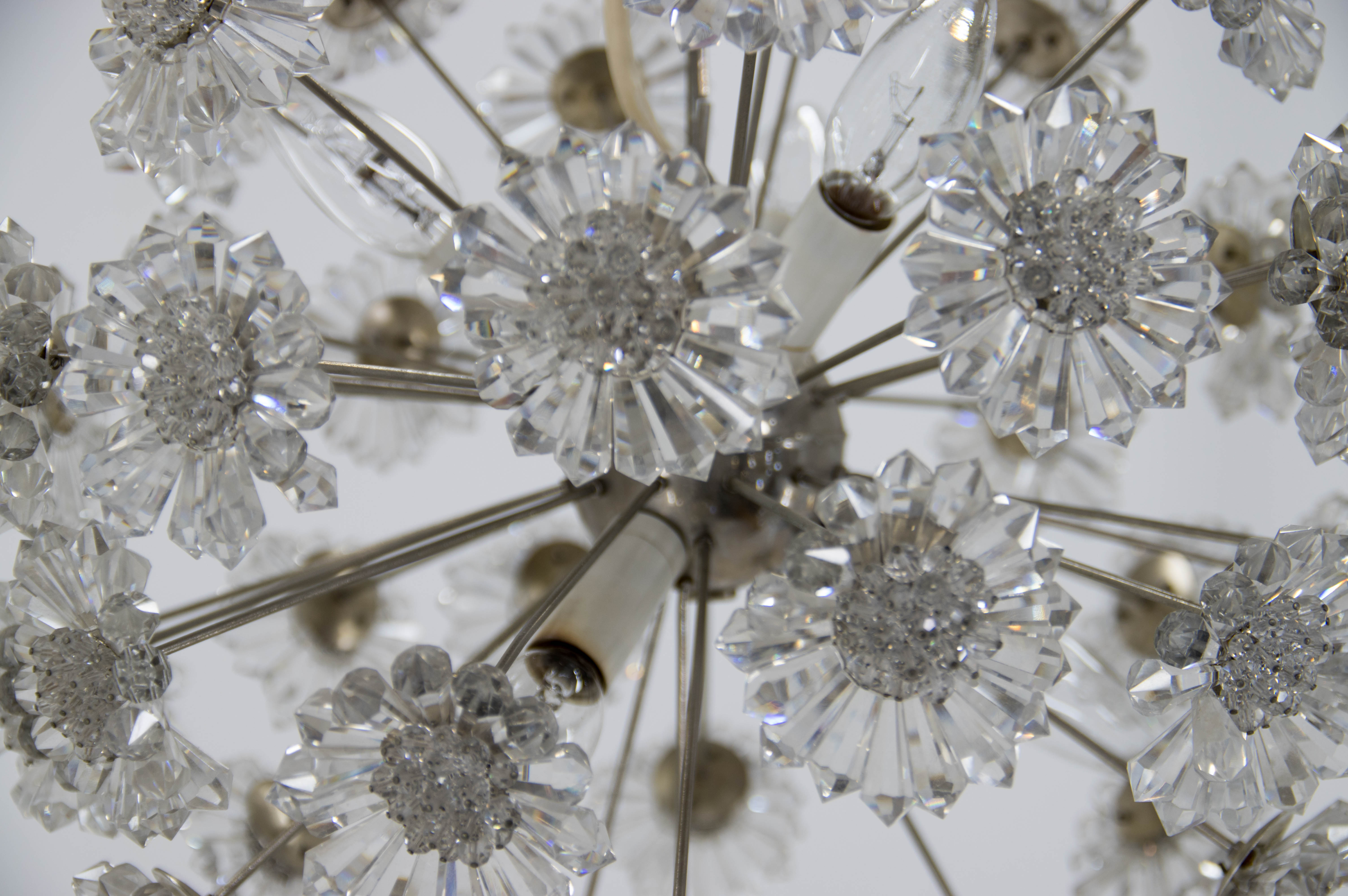 Lustre pissenlit par Preciosa, années 1970