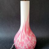 Vintage glass lamp foot Italy by Carlo Moretti