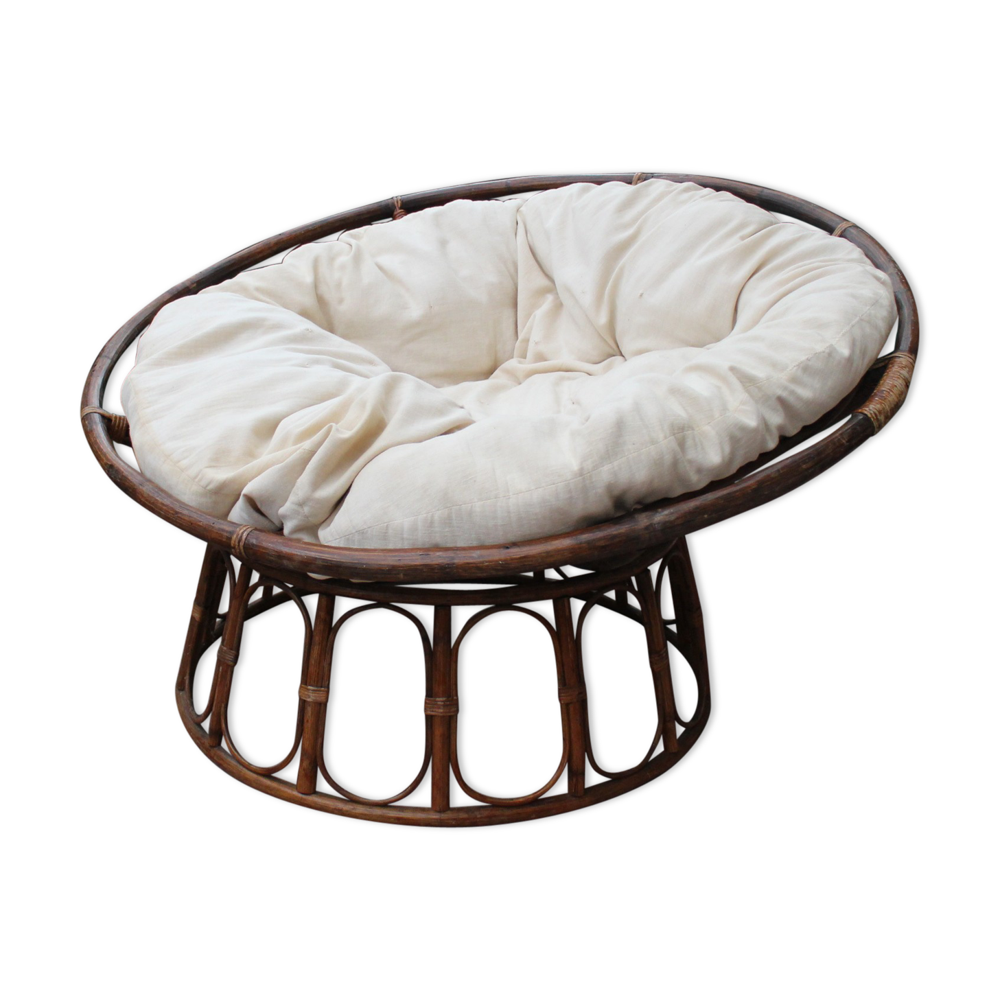 Vintage rattan easy chair