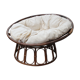 Vintage rattan easy chair