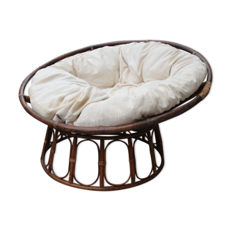 Vintage rattan easy chair
