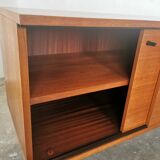 Buffet sliding teak doors by Gunther Renkel for Rego