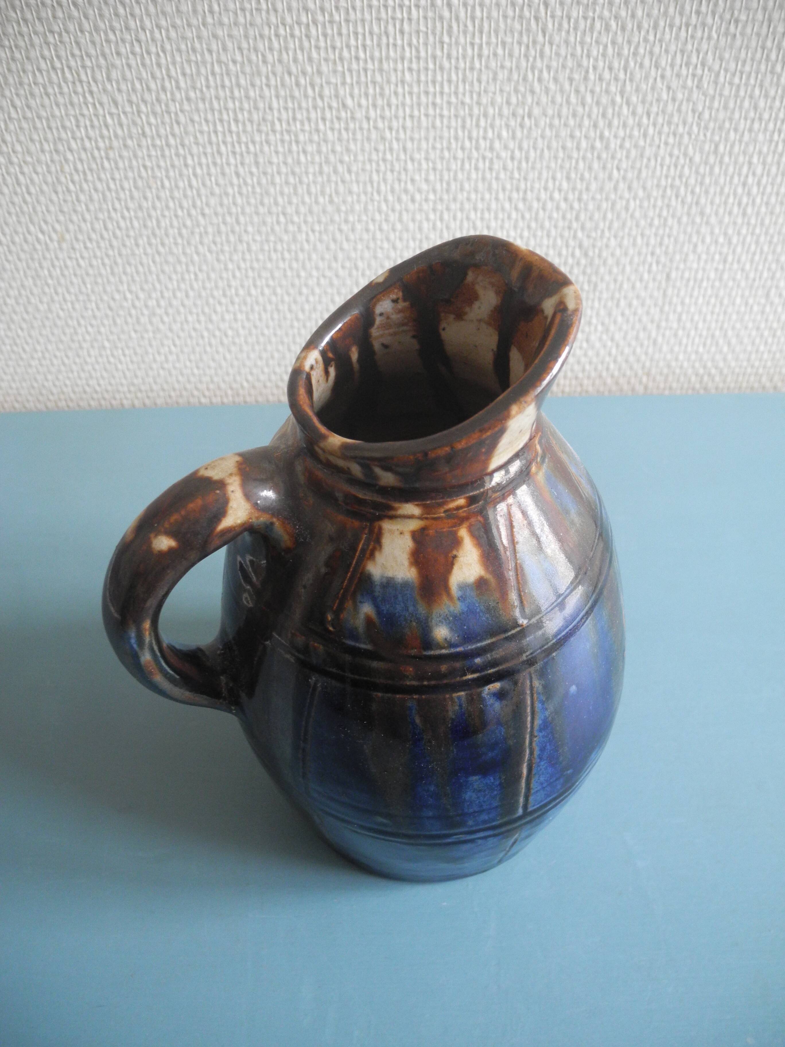 glazed stoneware pitcher jug Ici Paris