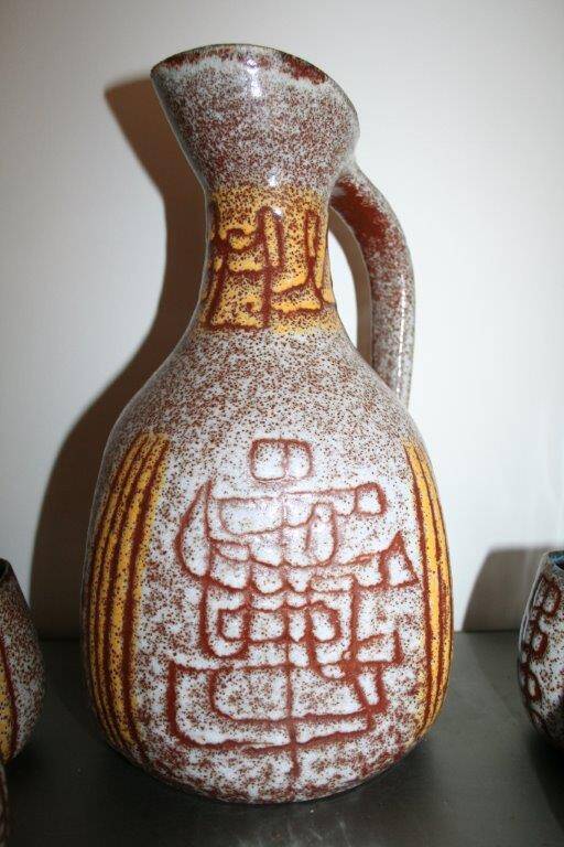 Vintage Accolay ceramic orangeade set