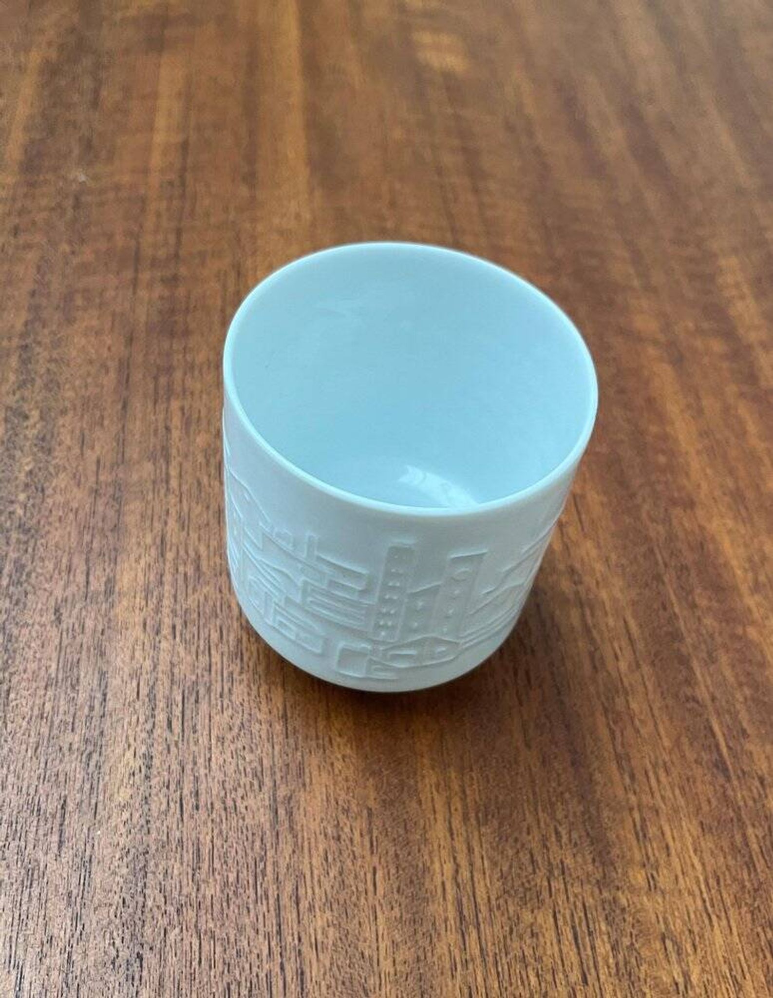 Vintage Mug Vase in German Porcelain with Architectural Patterns by Hans Achtziger for Hutschenreuther