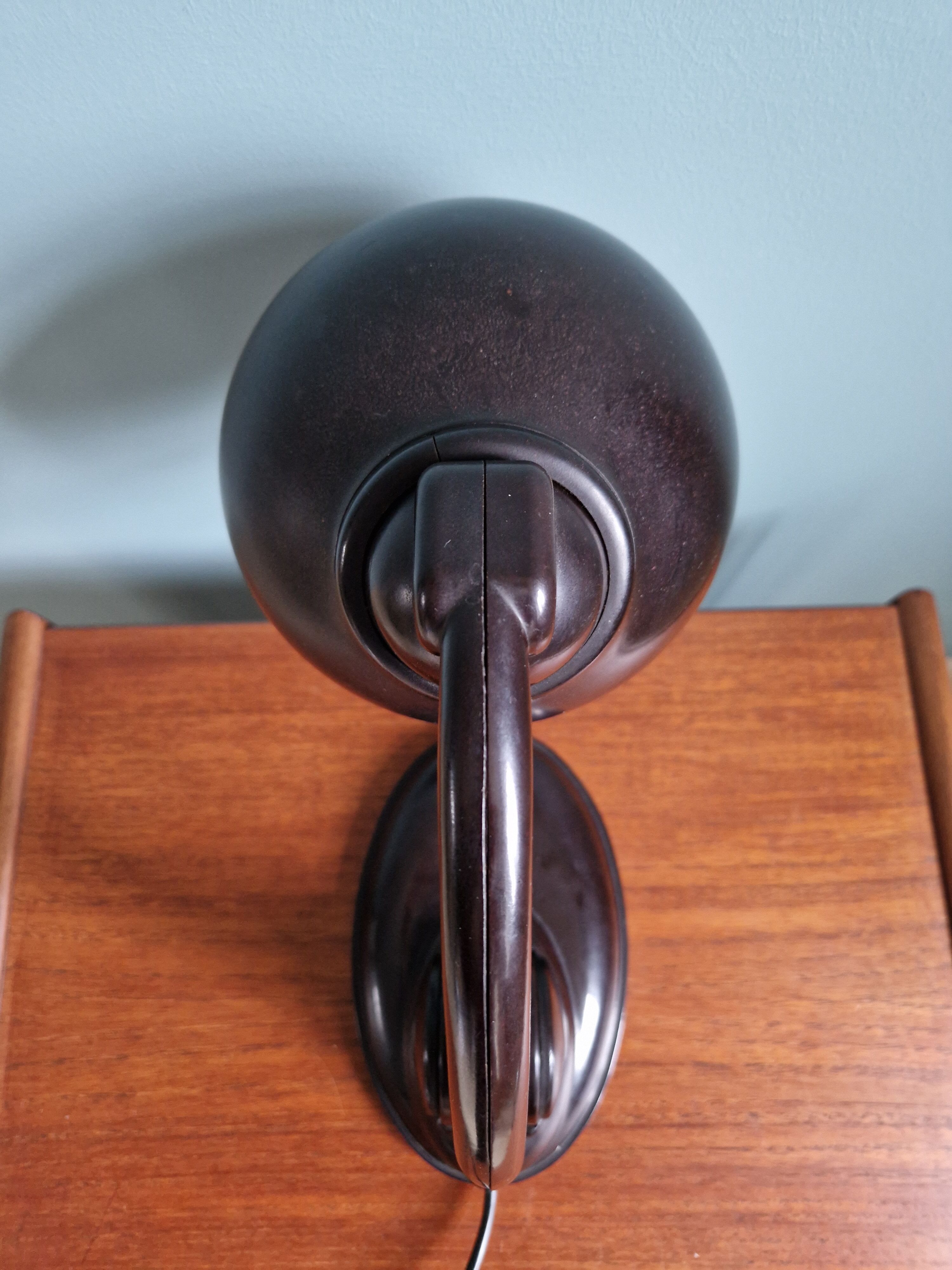 Brown Bakelite desk lamp, Eric Kirkman Cole, 1930s