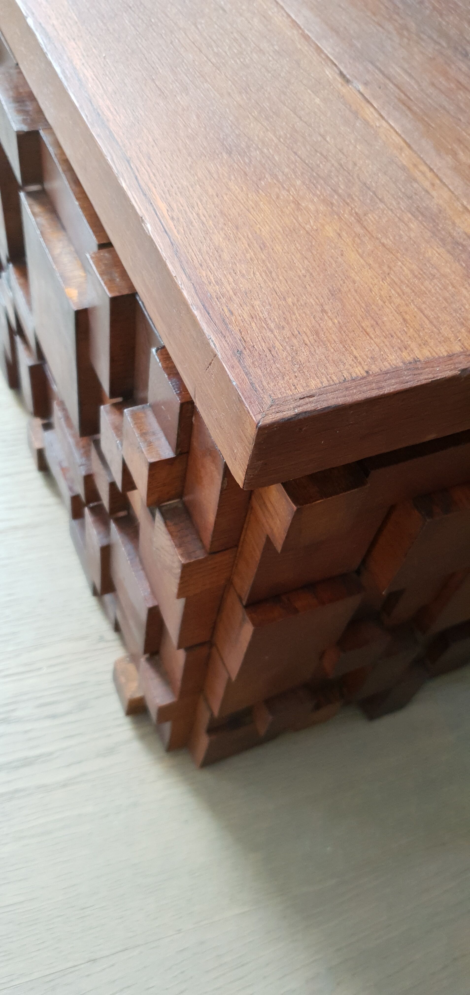 Solid oak bar chest paul evans style