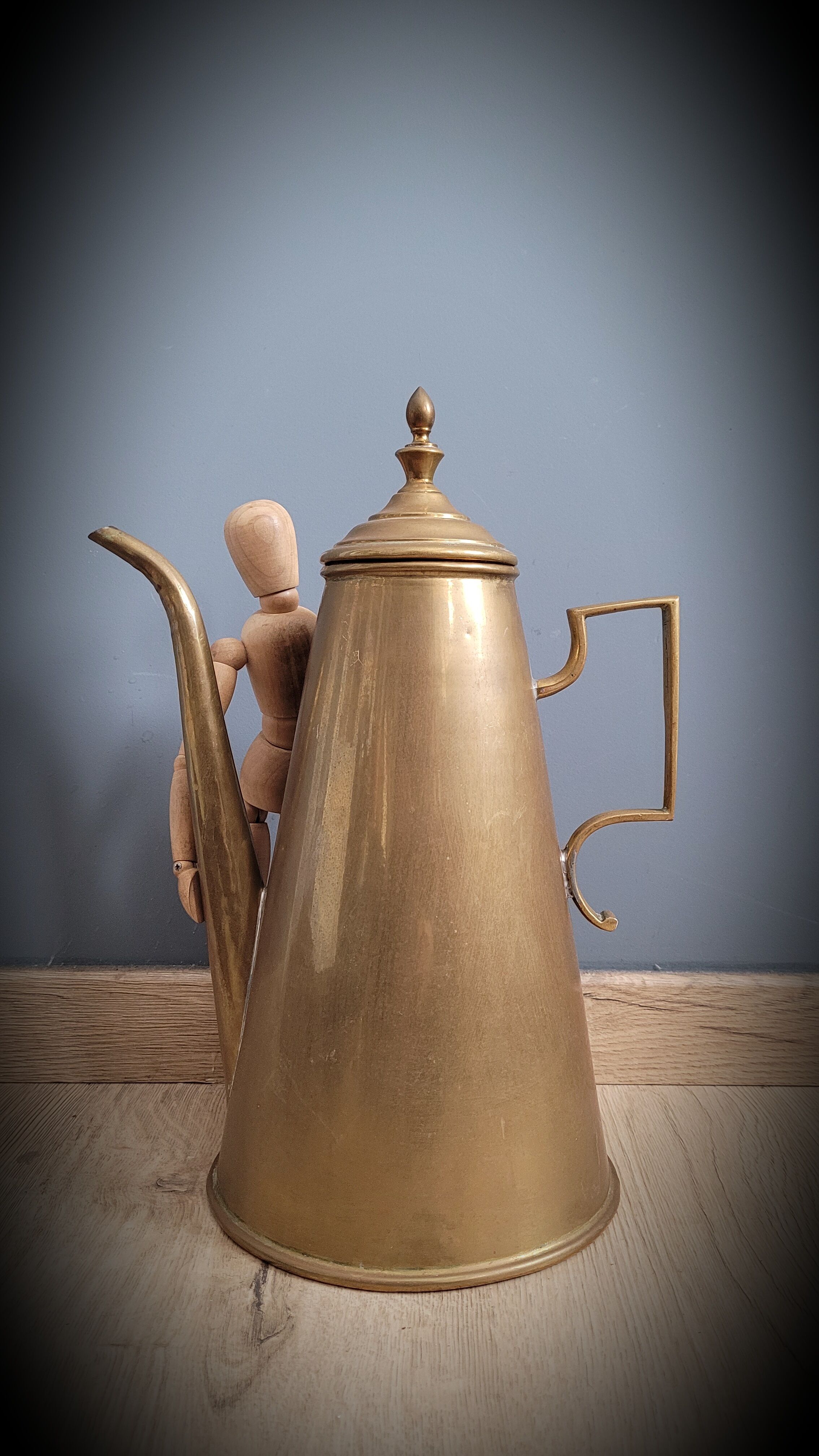 Brass coffee maker