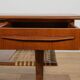 Mid-Century Teak & Rattan Coffee Table, Denmark, 1960s