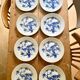Lot de huit assiettes en porcelaine allemande années 50