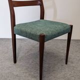 Série de 4 chaises scandinaves en teck, années 60-70