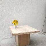 Travertine coffee table